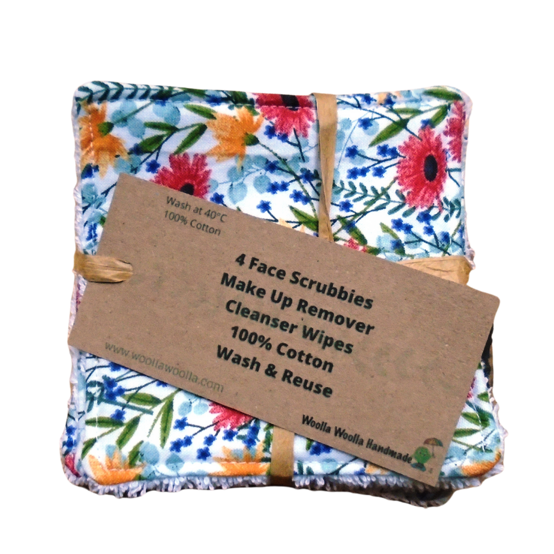 Face Scrubbies - Wipes - 100% Cotton - Wash &amp; Re-use