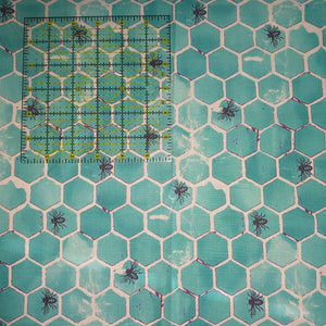 Turquoise Honeycomb Bees