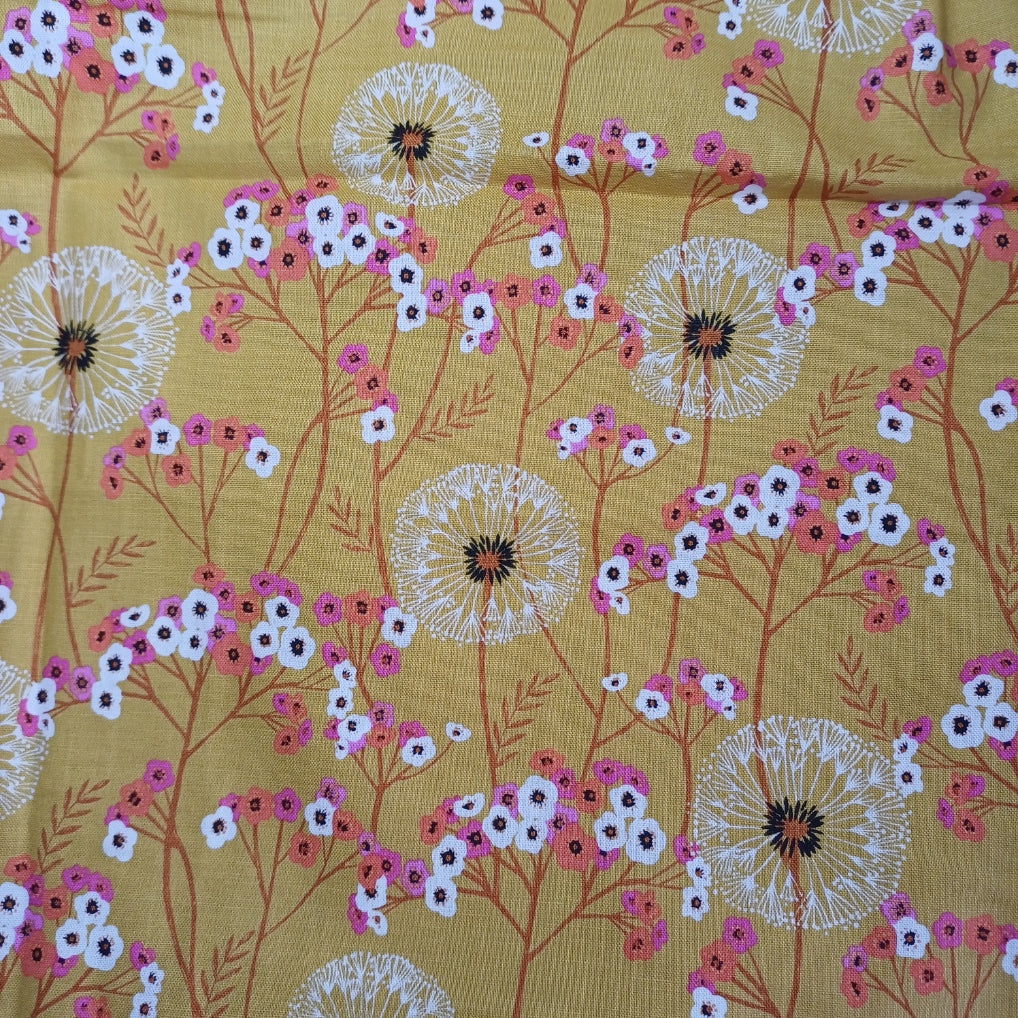 Floral - Ochre Dandelion (Not Available for wholesale orders)