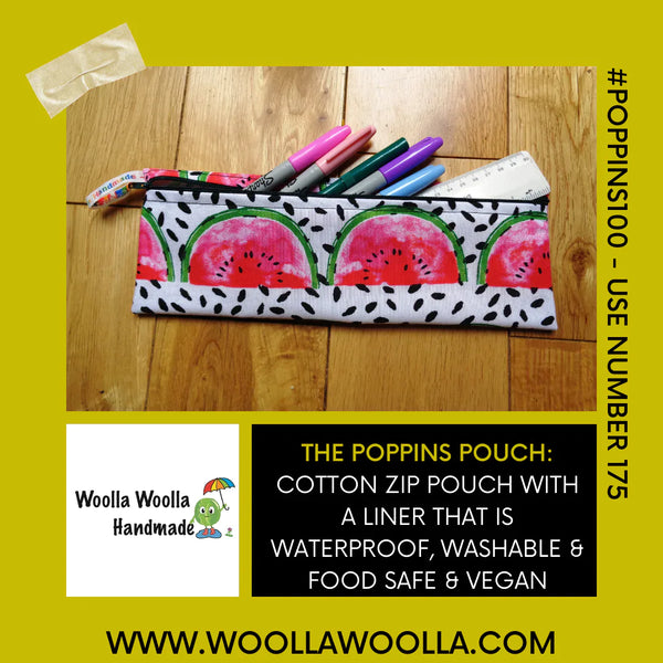 Autumn Polka Dot -  Reusable Straw Cutlery Chopstick Utensil Poppins Pouch