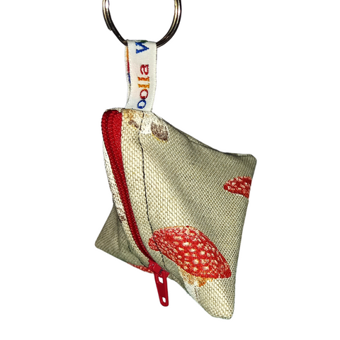 Toadstools - Tri-Keyring Snack Poppins Pouch
