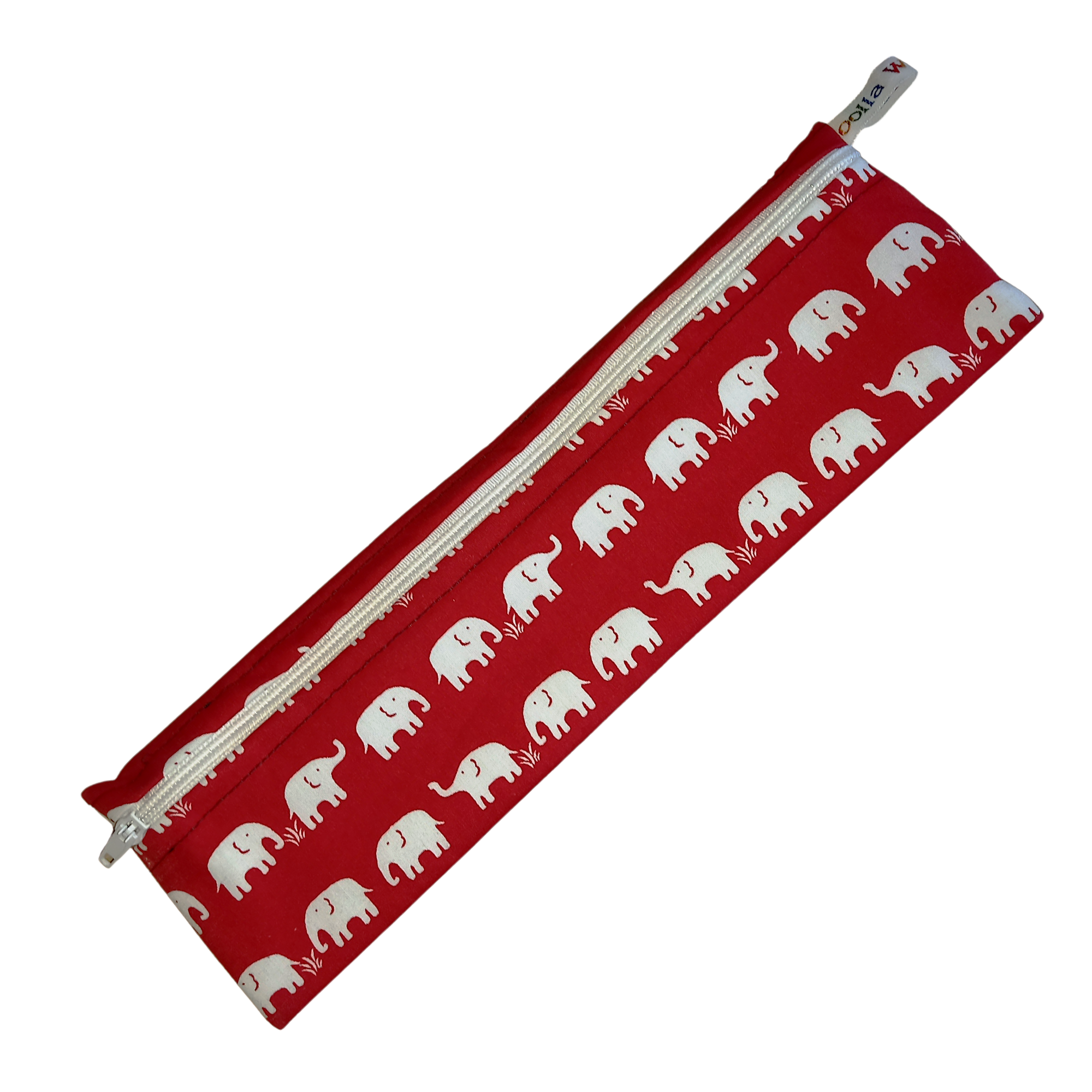 Red Elephant -  Reusable Straw Cutlery Chopstick Utensil Poppins Pouch