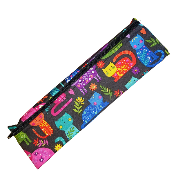 Bright Cats -  Reusable Straw Cutlery Chopstick Utensil Poppins Pouch