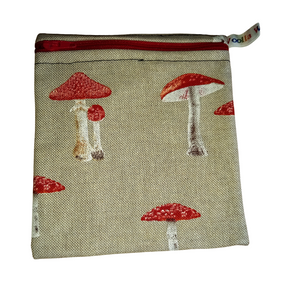 Toadstool - Small Poppins Pouch Washable Reusable Snack Bag