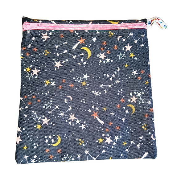 Under The Stars - Small Poppins Pouch Washable Reusable Snack Bag