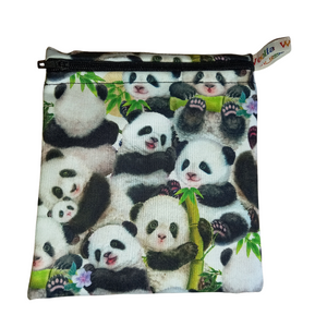 Panda Panda - Small Poppins Pouch Washable Reusable Snack Bag