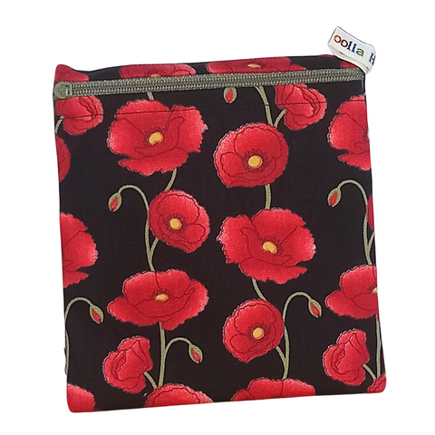 Poppy Stems - Small Poppins Pouch Washable Snack Bag