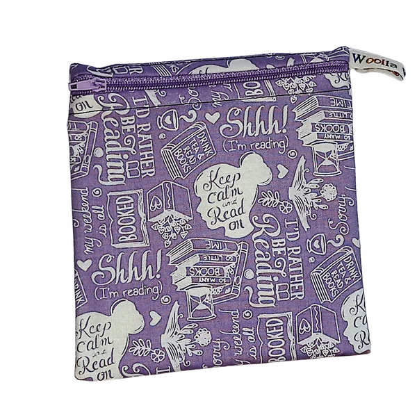 Book Reading - Small Poppins Pouch Washable Snack Bag