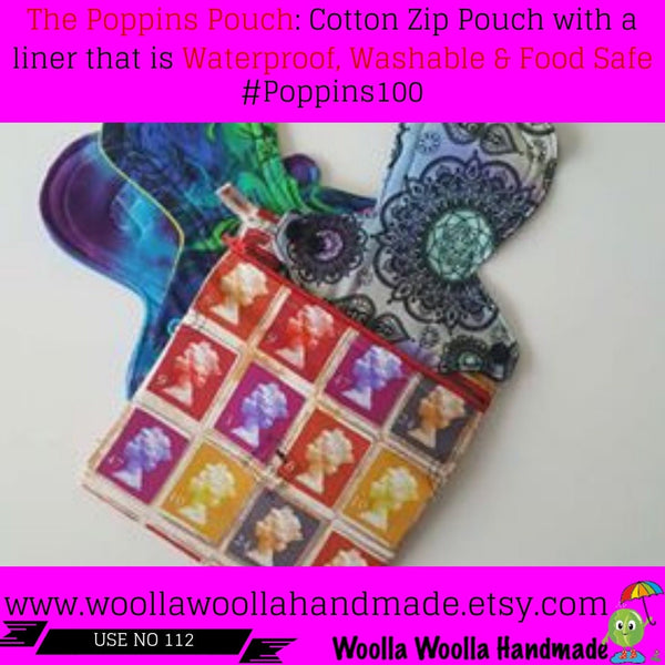 Red Anime Washable Lunch Bag: Reusable Travel Toiletry Pouch
