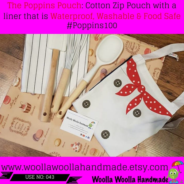 Flamingo Lunch Bag: Washable Travel Toiletry Pouch