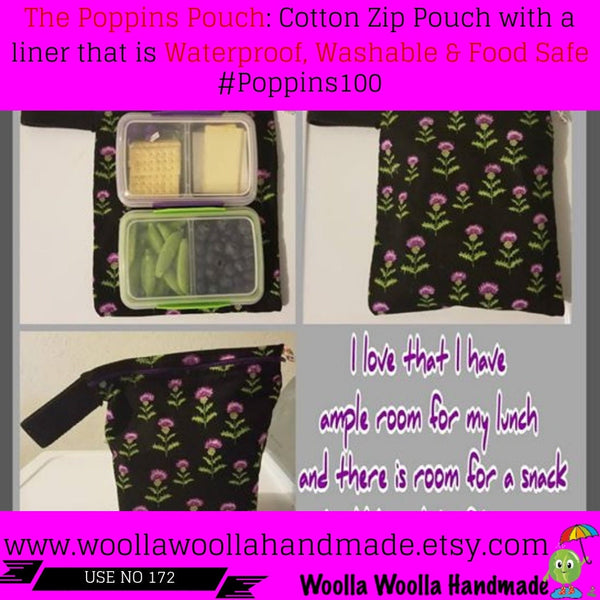 French Bulldog Lunch Bag: Washable Travel Toiletry Pouch