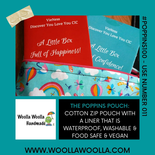 Large Food Storage, Bikini Bag,  Toiletries Pouch, Charger Store, Zipper Beauty Organiser, Craft Box, Waterproof Lined Pastel Clouds