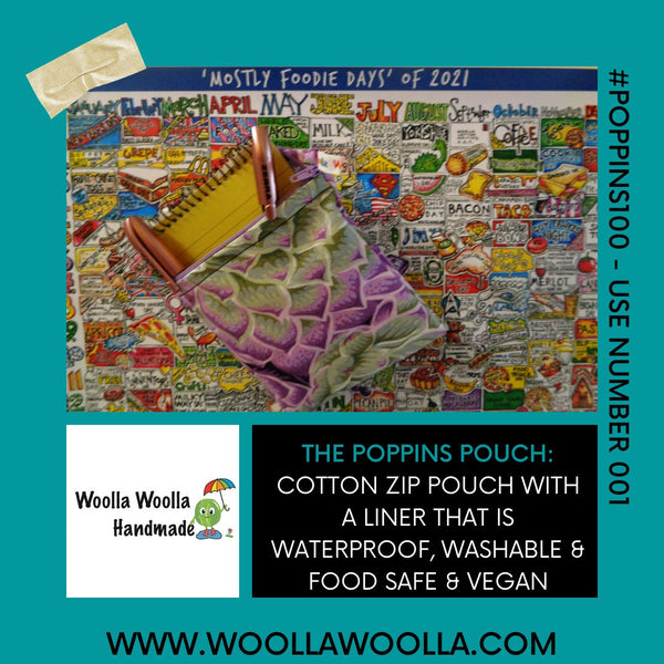 Small Waterproof Zip Pouch: Up And Away Airplane Design