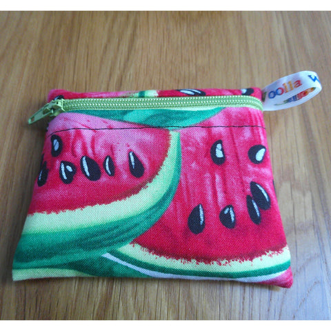 Snack Bag, Pouch for Food, Organise, Store, Protect, Eco-Friendly and Washable Lunch, Travel, and Storage - Big Watermelon Slice
