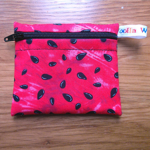 Snack Bag, Pouch for Food, Organise, Store, Protect, Eco-Friendly and Washable Lunch, Travel, and Storage - Watermelon Seeds