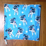 Reusable Cotton Face Cloth: Eco-Friendly Schnauzer Dog Print Washcloth