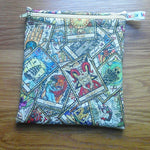 Tarot Card Poppins Pouch: Waterproof Lined Zip Bag
