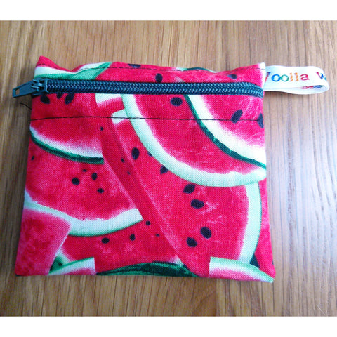Snack Bag, Pouch for Food, Organise, Store, Protect, Eco-Friendly and Washable Lunch, Travel, and Storage - Watermelon Toss