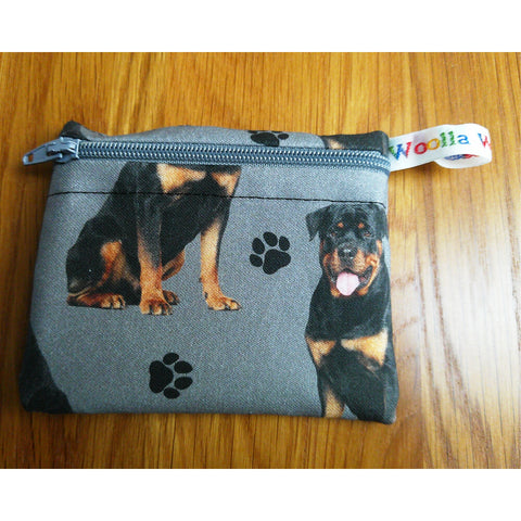 Snack Bag, Pouch for Food, Organise, Store, Protect, Eco-Friendly and Washable Lunch, Travel, and Storage - Rottweiler Dogs