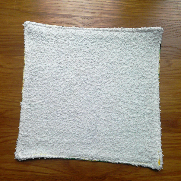Face Flannel, Towel backed cloth, Wash Cloth, UnPaper Towel, Face Wipe, Makeup Remover, Eco Friendly, Plastic Free - Planet Earth
