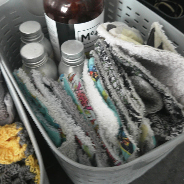 Anime Branch Reusable Cotton Face Wipes: Makeup Remover Pads, Baby Wipes (4 Pack)