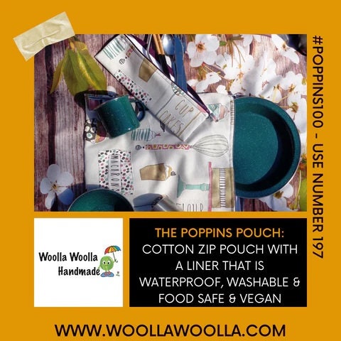 Carrot Print Washable Lunch Bag: Reusable Travel Toiletry Pouch