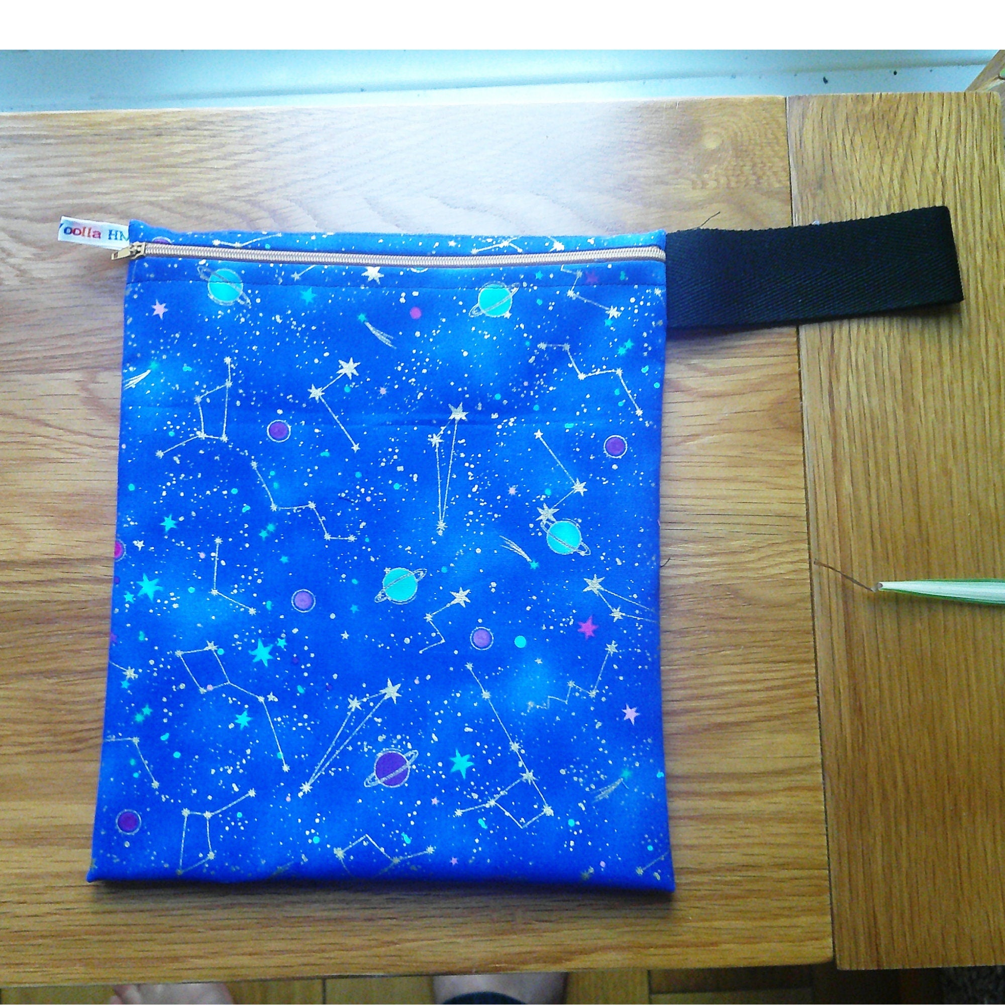 Washable Lunch Bag, Travel Toiletry Bag, School Lunch Box, Reusable Lunch Bag, Travel Makeup Bag, Reusable Wipe, Gym Bag Shooting Stars