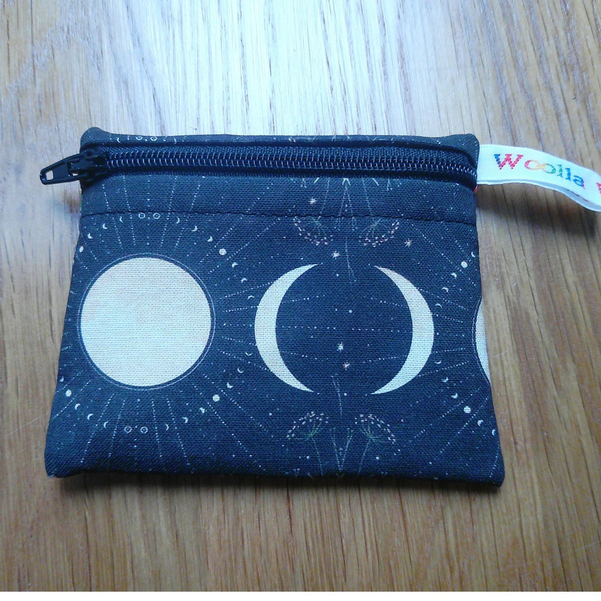 Snack Bag, Pouch for Food, Organise, Store, Protect, Eco-Friendly and Washable Lunch, Travel, and Storage - Moon Phase Fern