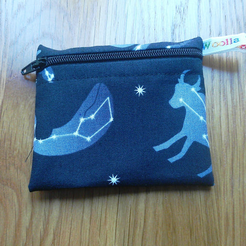 Snack Bag, Coin Purse, Pouch for Food, Organise, Store, Protect, Eco-Friendly and Washable Lunch, Travel, and Storage  - Astrology Stars