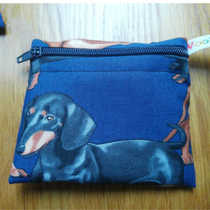 Snack Bag, Pouch for Food, Organise, Store, Protect, Eco-Friendly and Washable Lunch, Travel, and Storage - Dachshund Dog