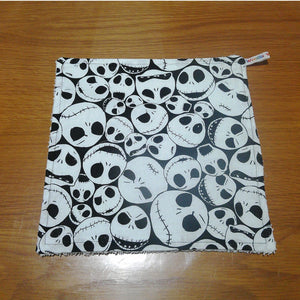 Face Flannel, Towel backed cloth, Wash Cloth, UnPaper Towel, Face Wipe, Makeup Remover, Eco Friendly, Plastic Free - Skelly Face