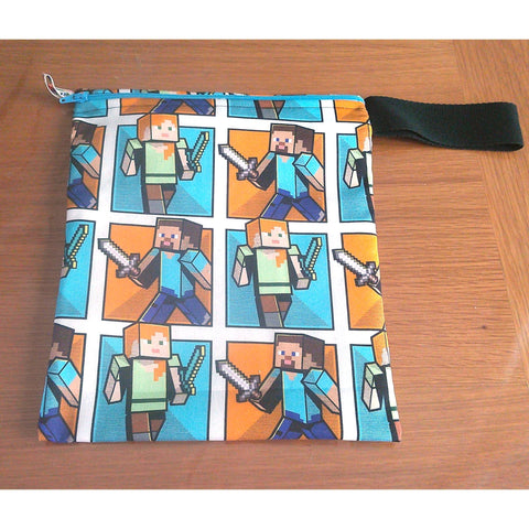 Washable Lunch Bag, Travel Toiletry Bag, School Lunch Box, Reusable Lunch Bag, Travel Makeup Bag, Reusable Wipes Block Men
