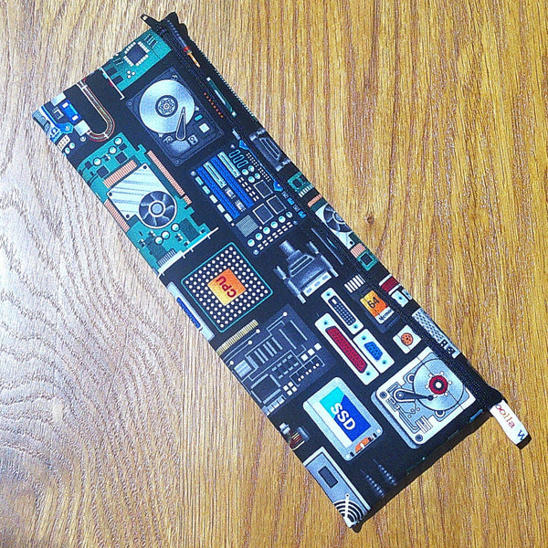 XL Straw Cutlery Pouch: Reusable Waterproof Zip Bag CPU Computing