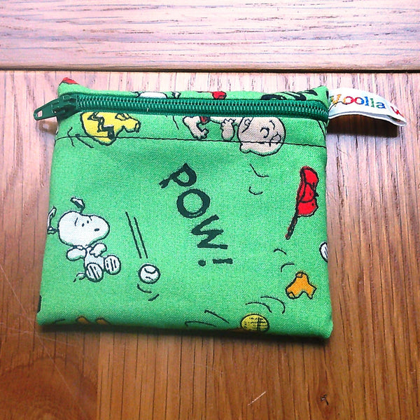 Handmade Reusable Snack Pouch: Waterproof Cotton Zip Bag