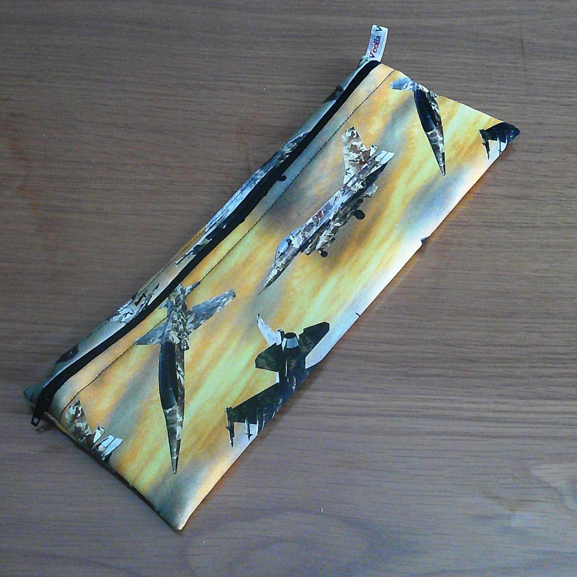 XL Reusable Cutlery Pouch: Waterproof Travel Organizer, Pencil Case