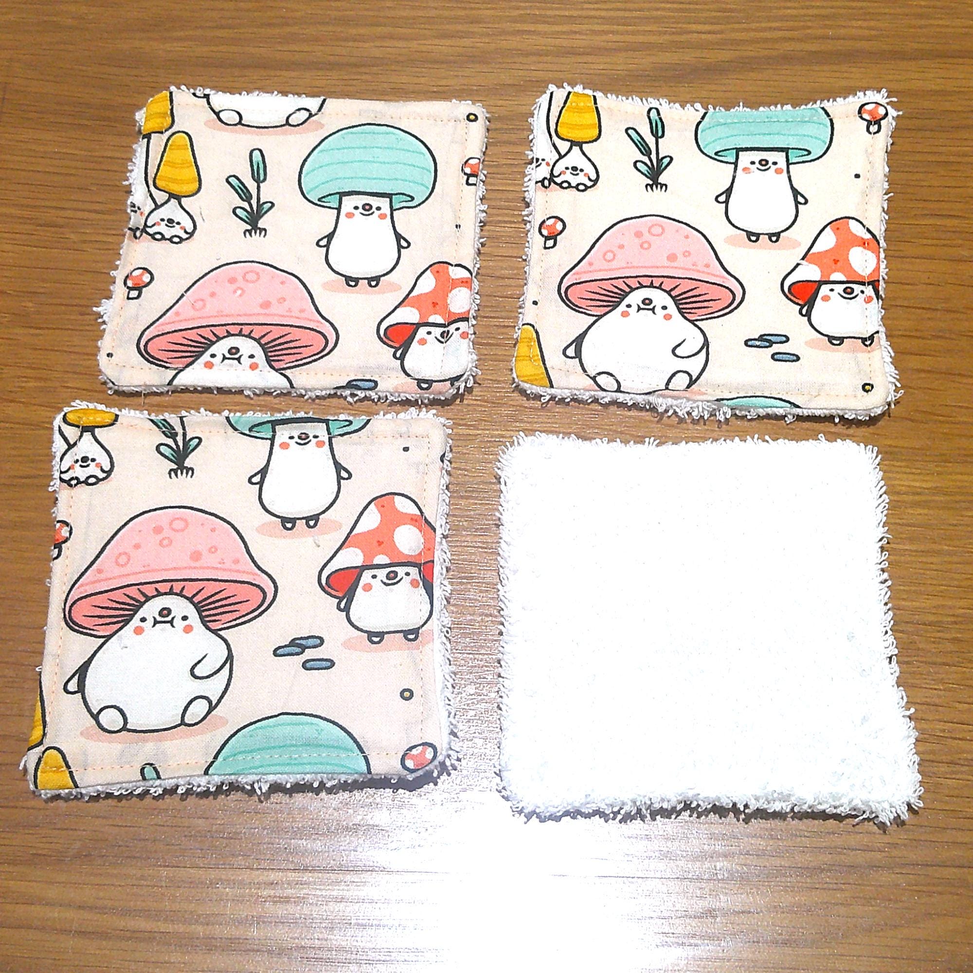 Reusable Cotton Face Wipes: Eco-Friendly Mushroom Design, Baby Skincare