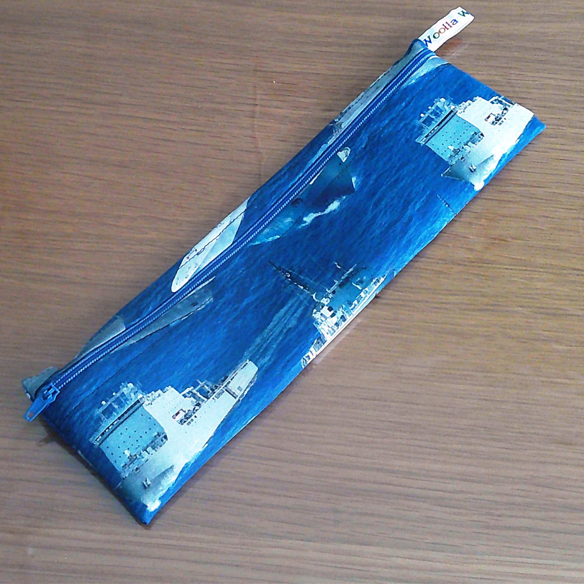 Reusable Straw & Cutlery Pouch: Waterproof Lined Zip Case