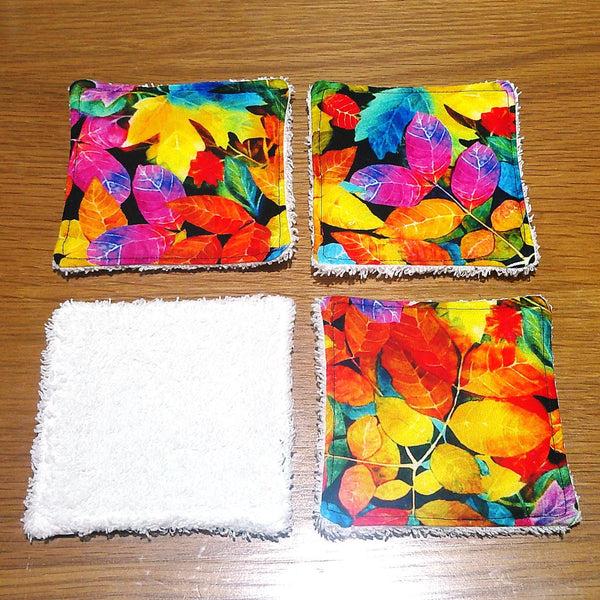 Reusable Cotton Face Wipes: Eco-Friendly Skincare, Baby Washcloths - 4 Pack