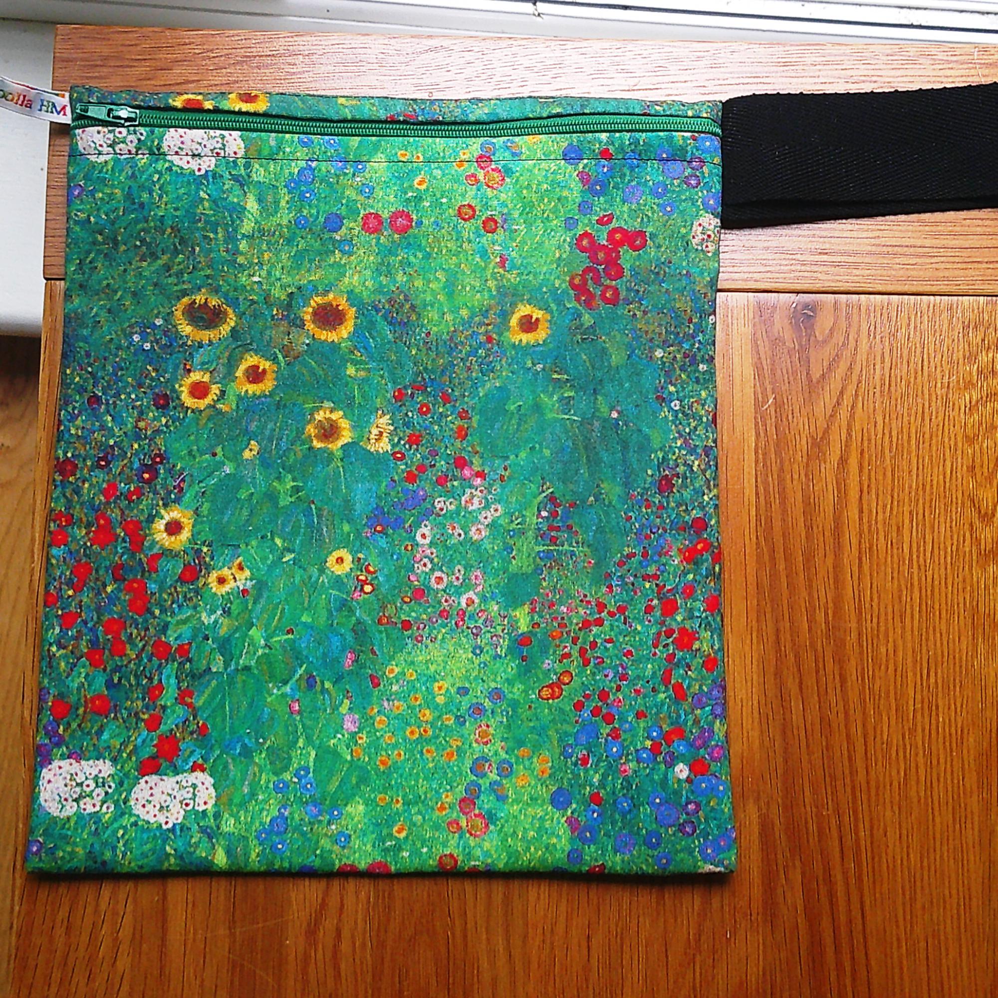 Washable Lunch Bag, Travel Toiletry Bag, School Lunch Box, Reusable Lunch Bag, Travel Makeup Bag, Reusable Wipe, Gym Bag Sunflower Garden