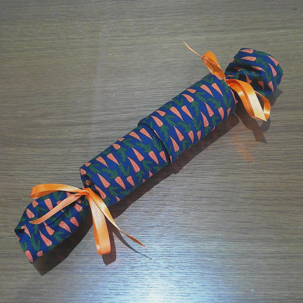 Reusable Easter Cracker | Eco Friendly Easter Table Decoration | Refillable Zero Waste Gift | Sustainable Spring Decor - Carrots