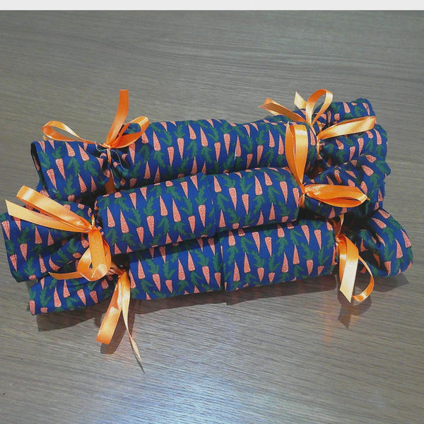 Reusable Easter Cracker | Eco Friendly Easter Table Decoration | Refillable Zero Waste Gift | Sustainable Spring Decor - Carrots