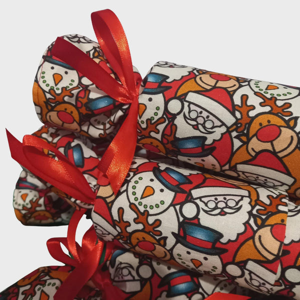 Reusable Christmas Cracker, Eco Friendly Sustainable Festive Table Decor, Refillable Zero Waste Holiday Gift Idea - Festive Friends