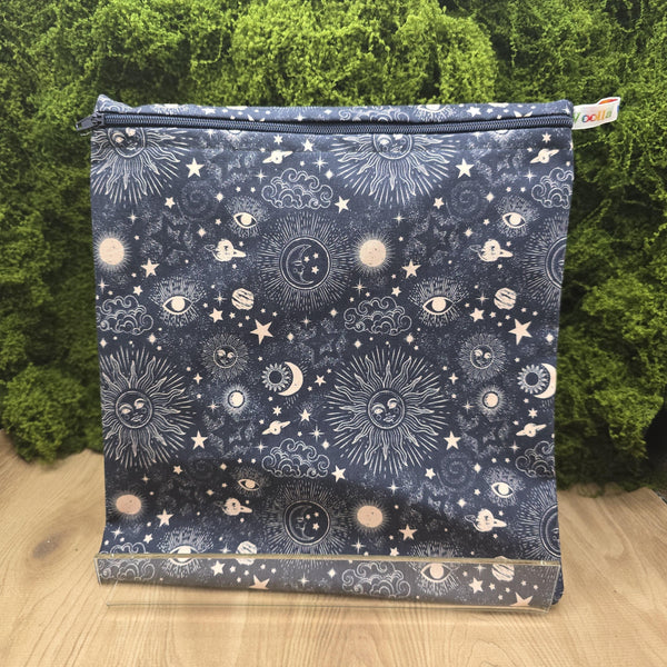 Large Food Storage, Bikini Bag,  Toiletries Pouch, Charger Store, Zipper Beauty Organiser, Craft Box, Waterproof Lined Celestial Blush
