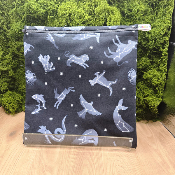 Large Food Storage, Bikini Bag,  Toiletries Pouch, Charger Store, Zipper Beauty Organiser, Craft Box, Waterproof Lined Astrology Signs