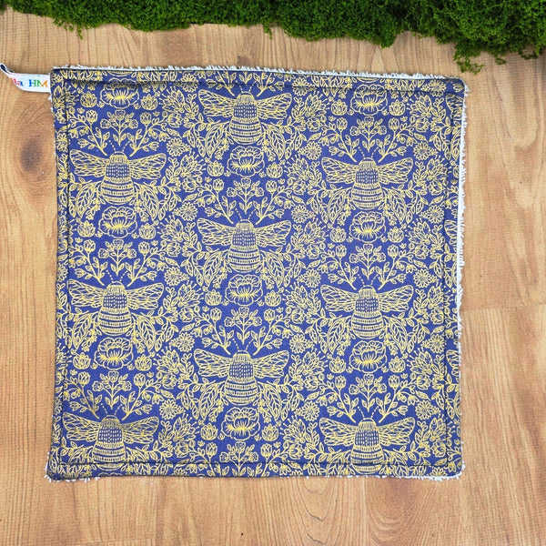 Face Flannel, Towel backed cloth, Wash Cloth, UnPaper Towel, Face Wipe, Makeup Remover, Eco Friendly, Plastic Free - Queen Bee