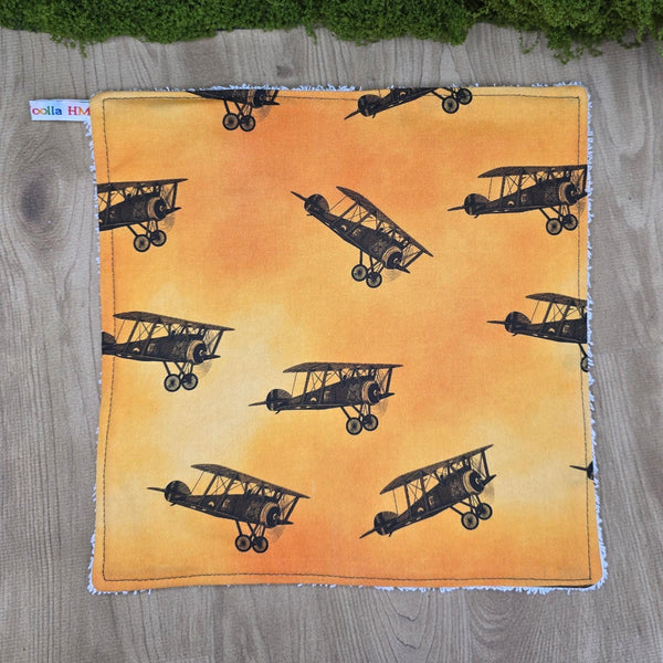 Face Flannel, Towel backed cloth, Wash Cloth, UnPaper Towel, Face Wipe, Makeup Remover, Eco Friendly, Plastic Free - OL Bi Plane