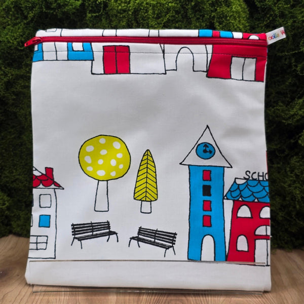 Large Food Storage, Bikini Bag,  Toiletries Pouch, Charger Store, Zipper Beauty Organiser, Craft Box, Waterproof Lined School House