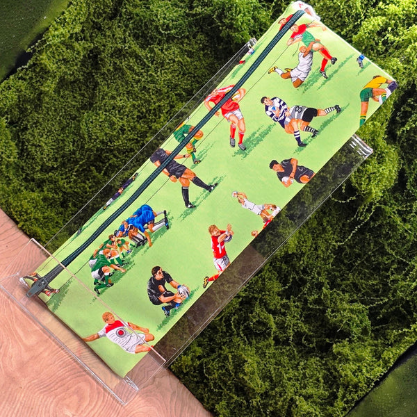 XL Straw Cutlery Pouch Extra Large Toothbrush Case, Pencil Bag, Crochet Hook Zip Pouch, Chopstick Case, Picnic  Work Lunch Rugby Players