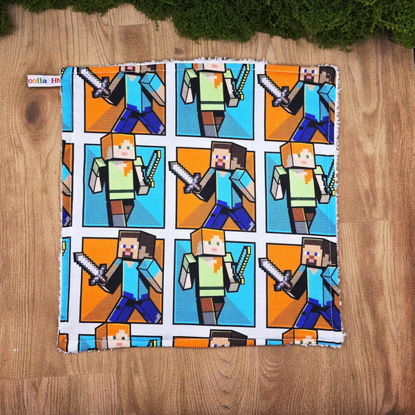 Face Flannel, Towel backed cloth, Wash Cloth, UnPaper Towel, Face Wipe, Makeup Remover, Eco Friendly, Plastic Free Block Men