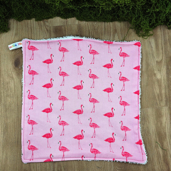 Face Flannel, Towel backed cloth, Wash Cloth, UnPaper Towel, Face Wipe, Makeup Remover, Eco Friendly, Plastic Free - Mingo Flock